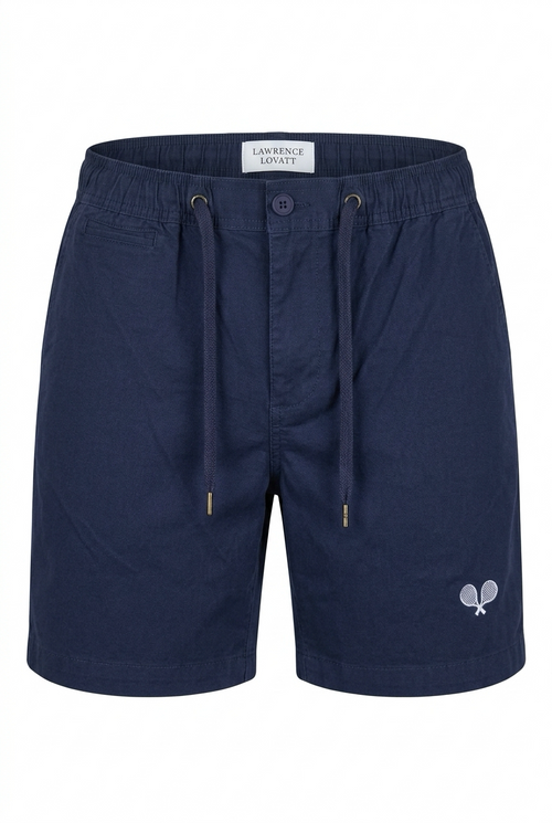 Navy Cotton Shorts